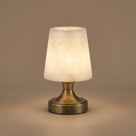 Cordless alabaster mini lamp studio product shot
