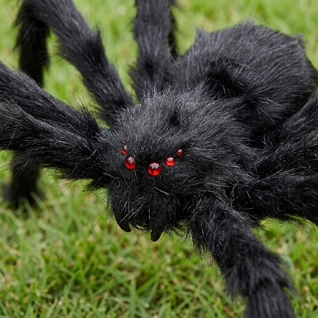 Close-up of the giant furry spider
