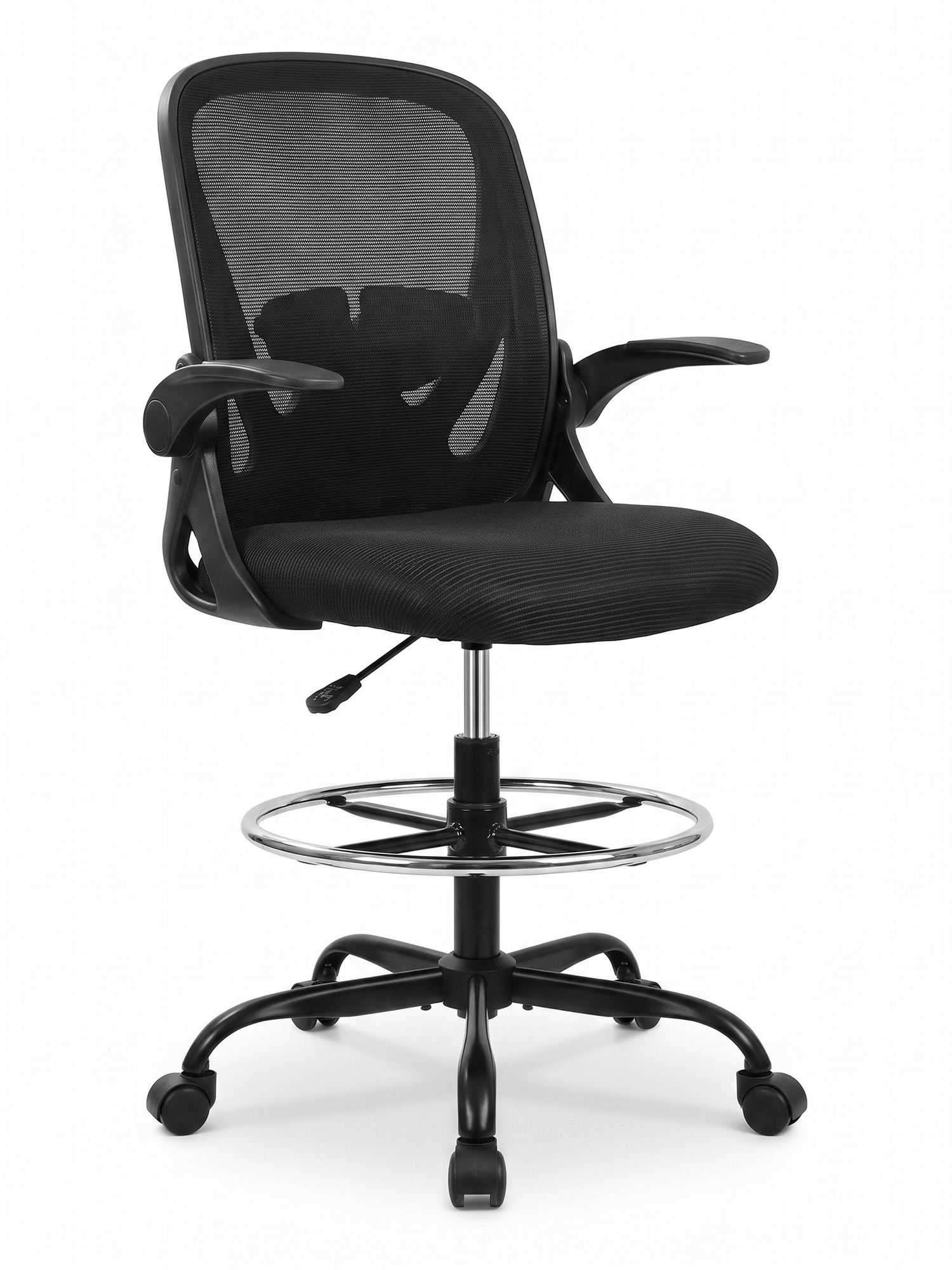Perch tall drafting chair, studio on white