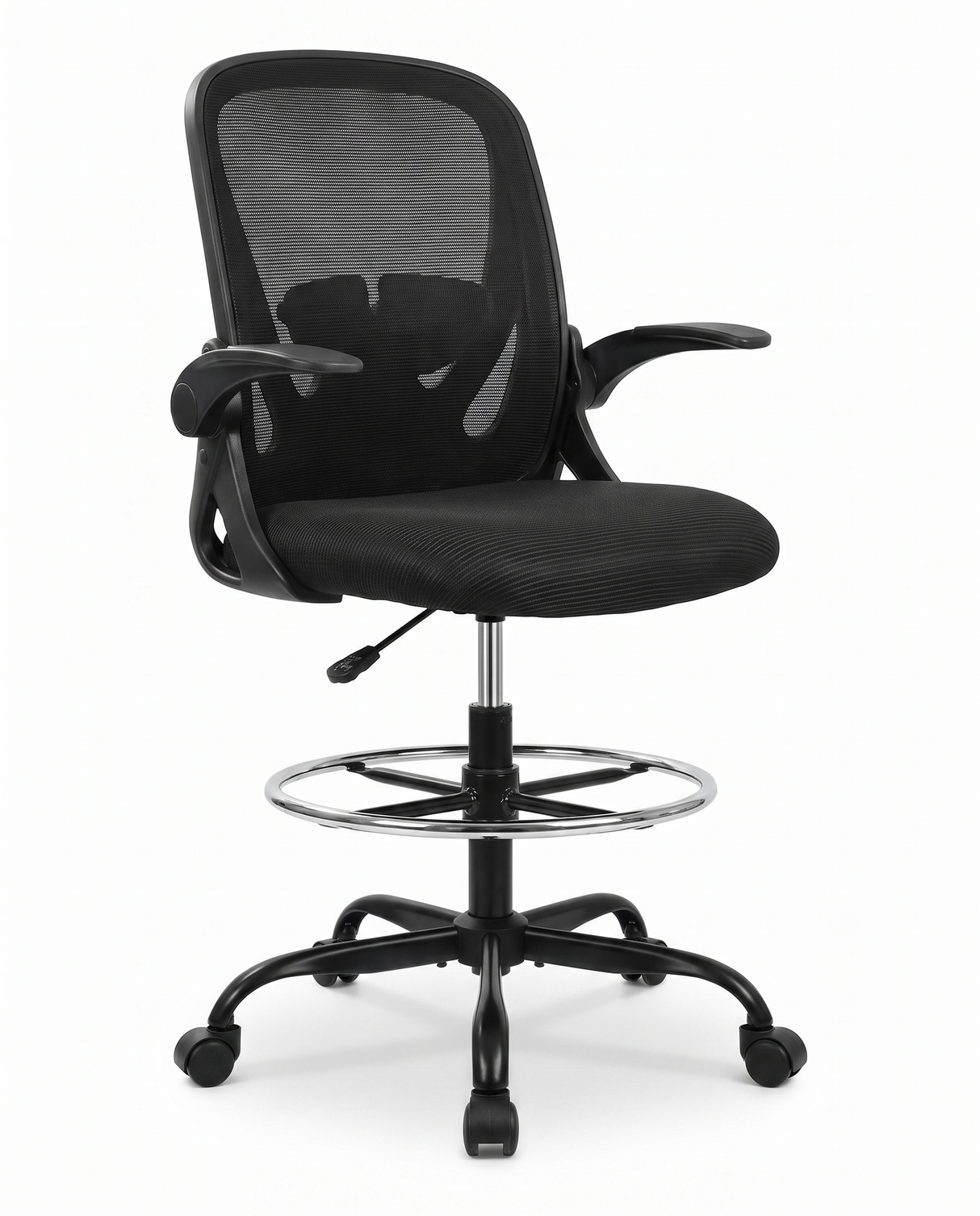 Perch tall drafting chair, studio on white