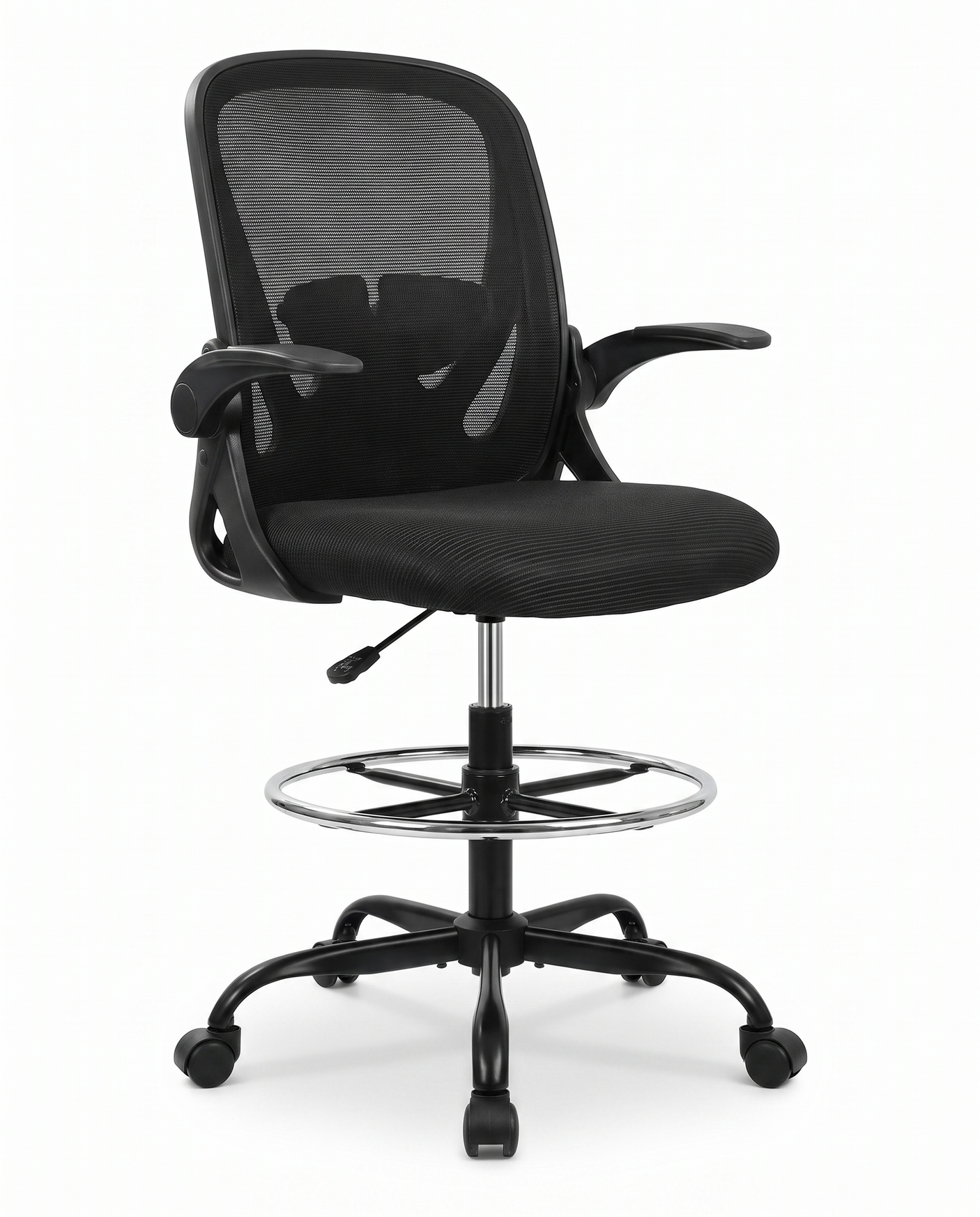 Perch tall drafting chair, studio on white