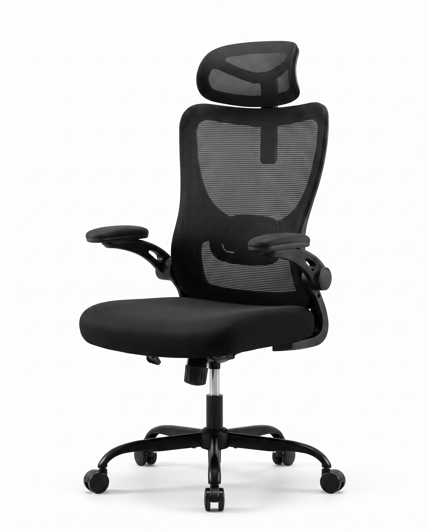 Aria ergonomic high-back office chair, studio on white