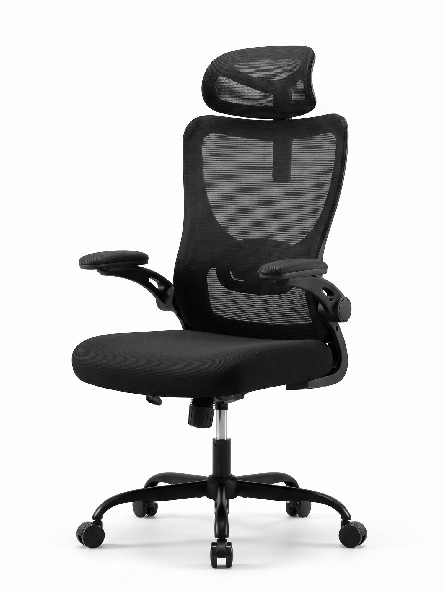Aria ergonomic high-back office chair, studio on white