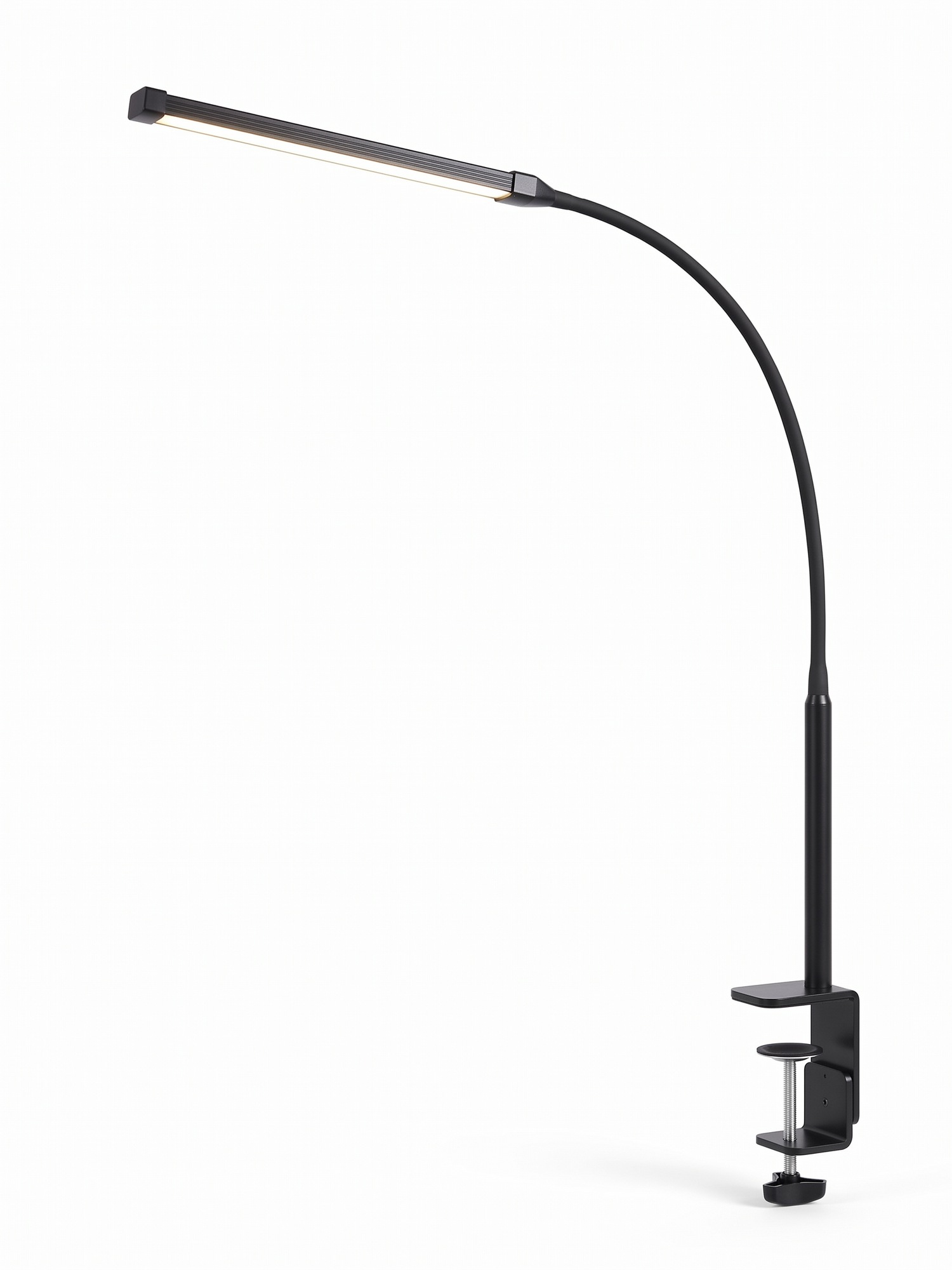 Arco gooseneck clamp desk lamp, studio on white