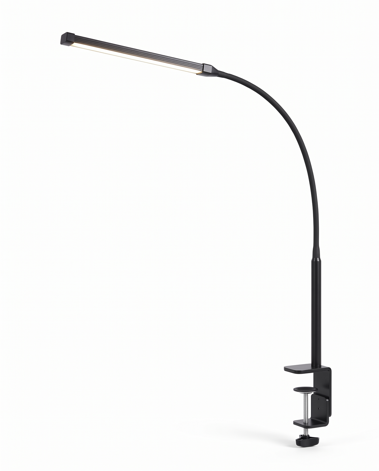 Arco gooseneck clamp desk lamp, studio on white