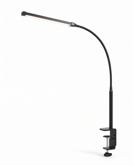 Arco gooseneck clamp desk lamp, studio on white