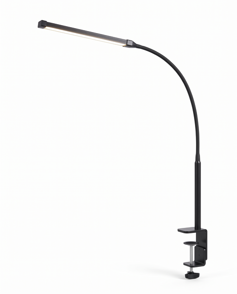 Arco gooseneck clamp desk lamp, studio on white
