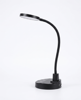 Lume base desk lamp with USB, studio on white