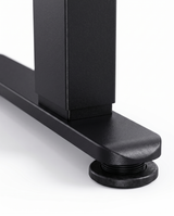 Altura steel T-foot and leveling glide, close-up