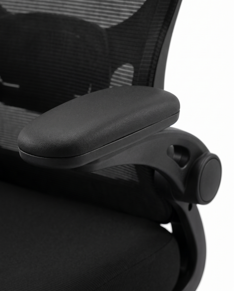 Aria 3D adjustable armrest, close-up