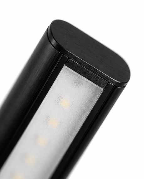 Solene LED bar diffuser end, close-up