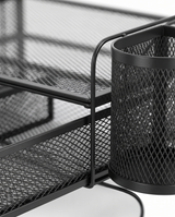 Ordine pull-out drawer and pen cup, close-up