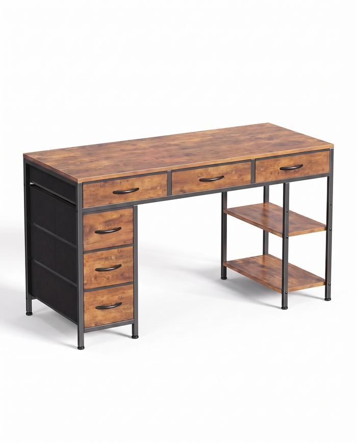 Atelier storage desk, front studio