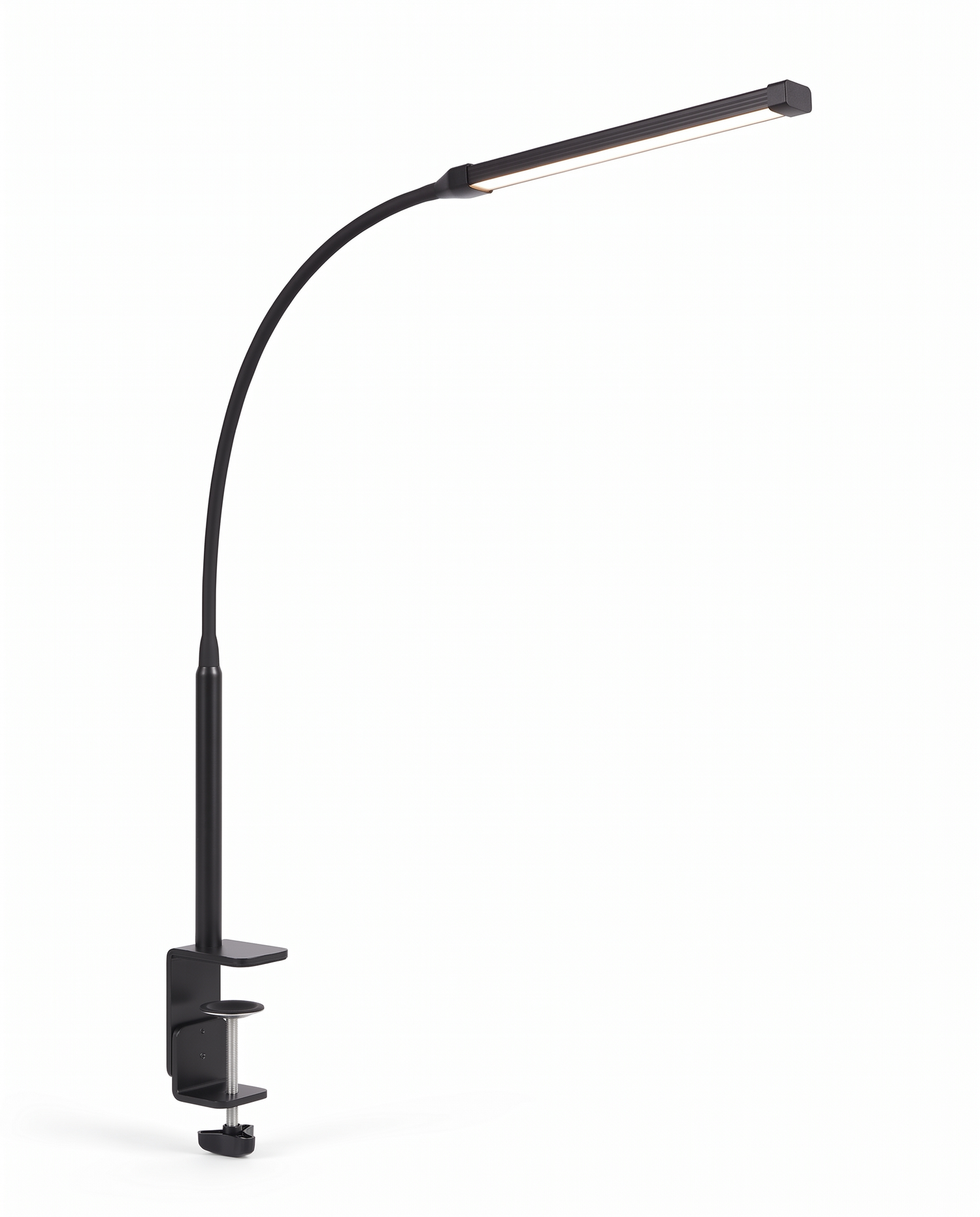 Arco clamp lamp, three-quarter studio