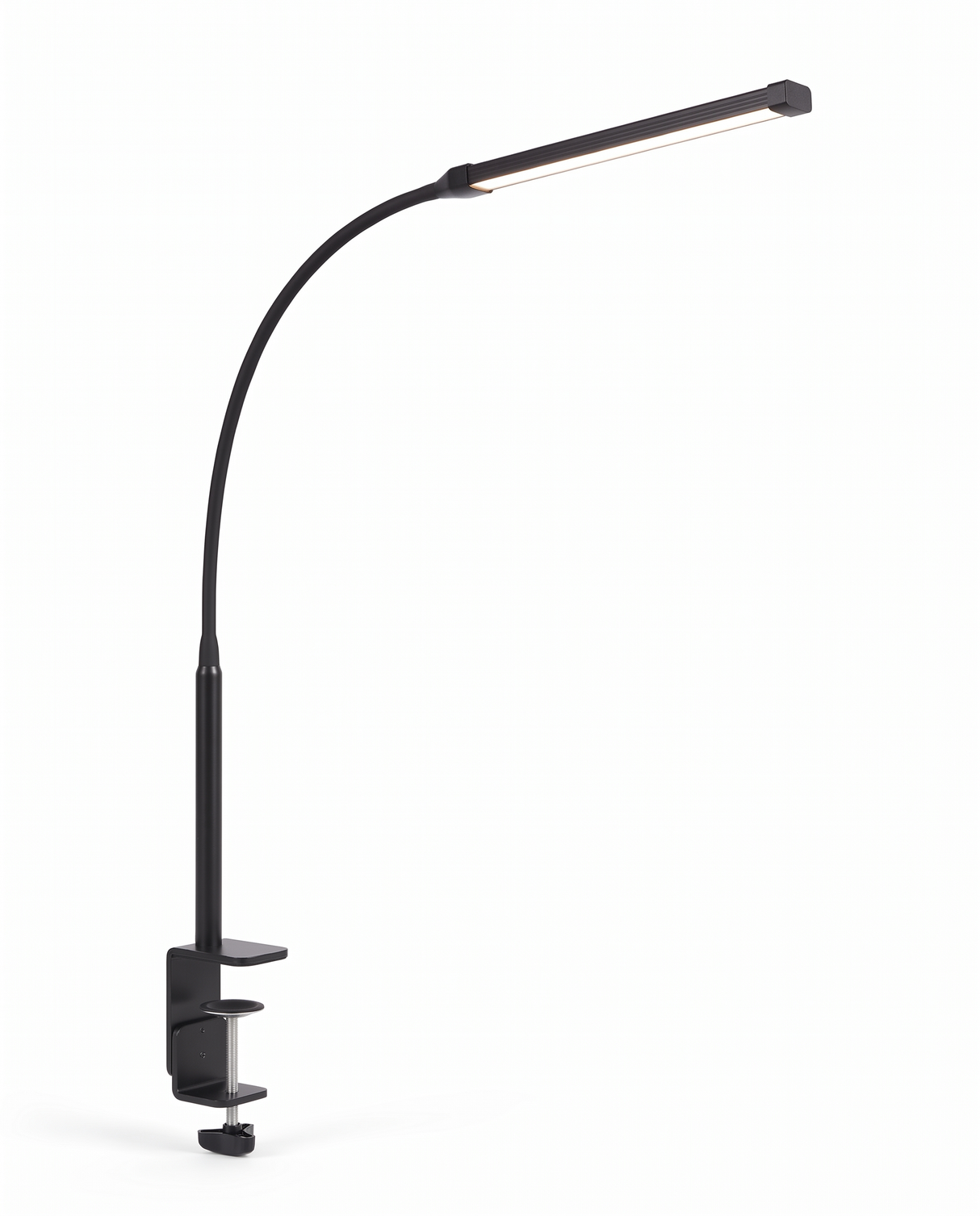 Arco clamp lamp, three-quarter studio