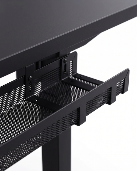 Altura under-desk cable management tray, close-up