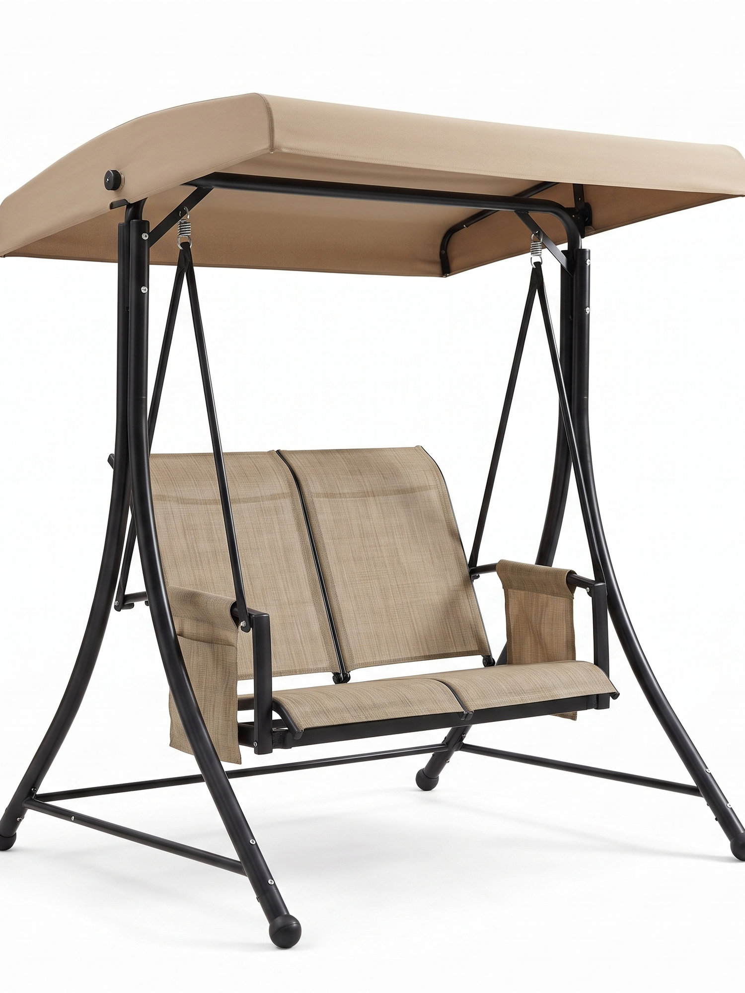 Barcelona outdoor canopy swing chair, studio on white