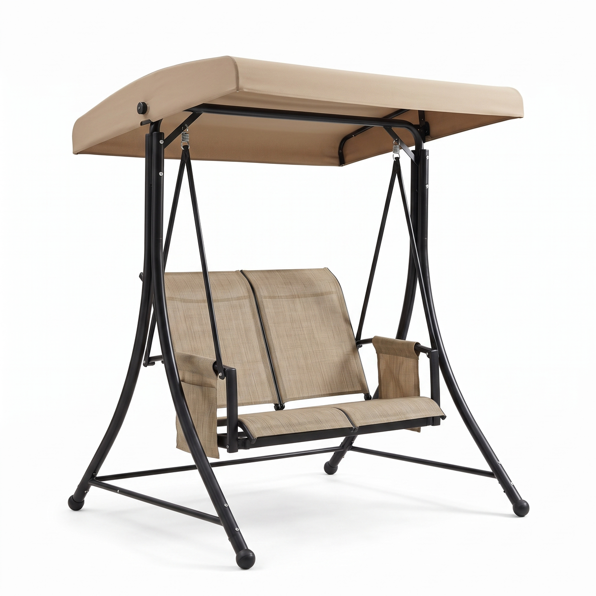 Barcelona outdoor canopy swing chair, studio on white