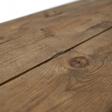 Reclaimed wood plank grain and knot detail