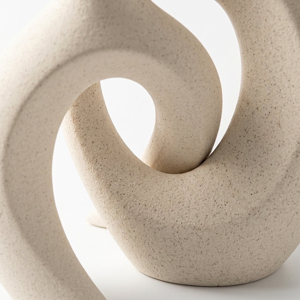 Interlocking nesting detail of the two vases