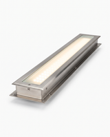 Rill recessed in-ground LED strip light, studio on white