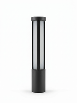 Cylindrical LED bollard path light — studio white