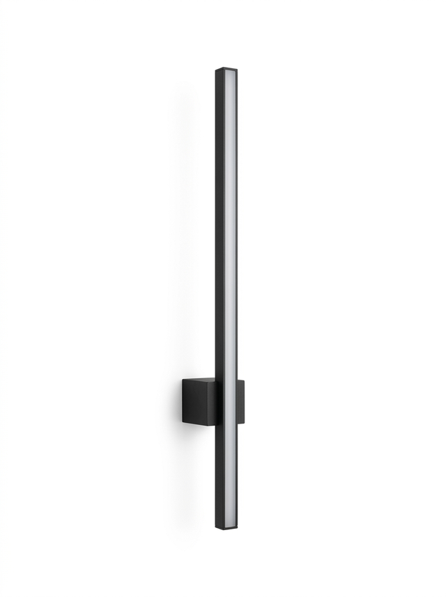 Luminara outdoor pillar wall light — studio white