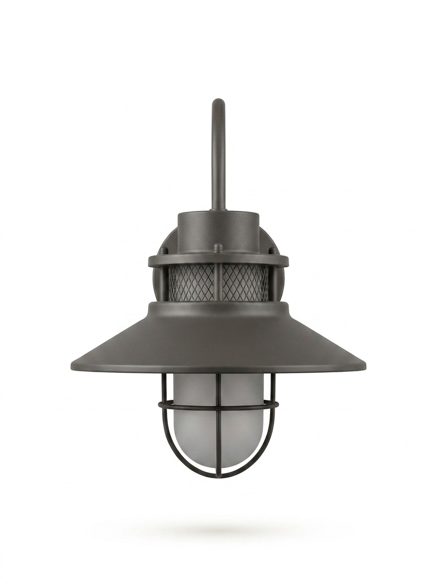 FelixStone outdoor wall lantern — studio white