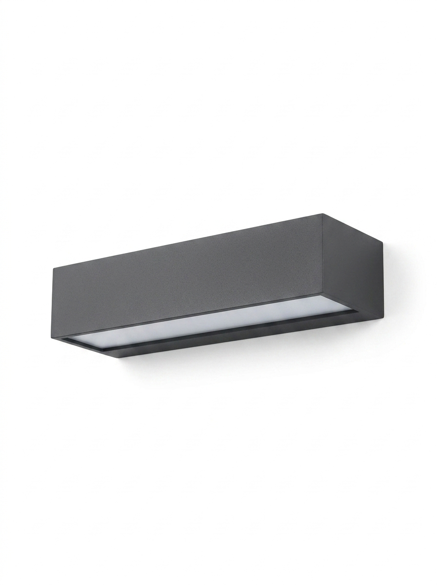 Luminara sleek outdoor wall light — studio white
