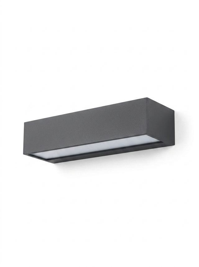 Luminara sleek outdoor wall light — studio white