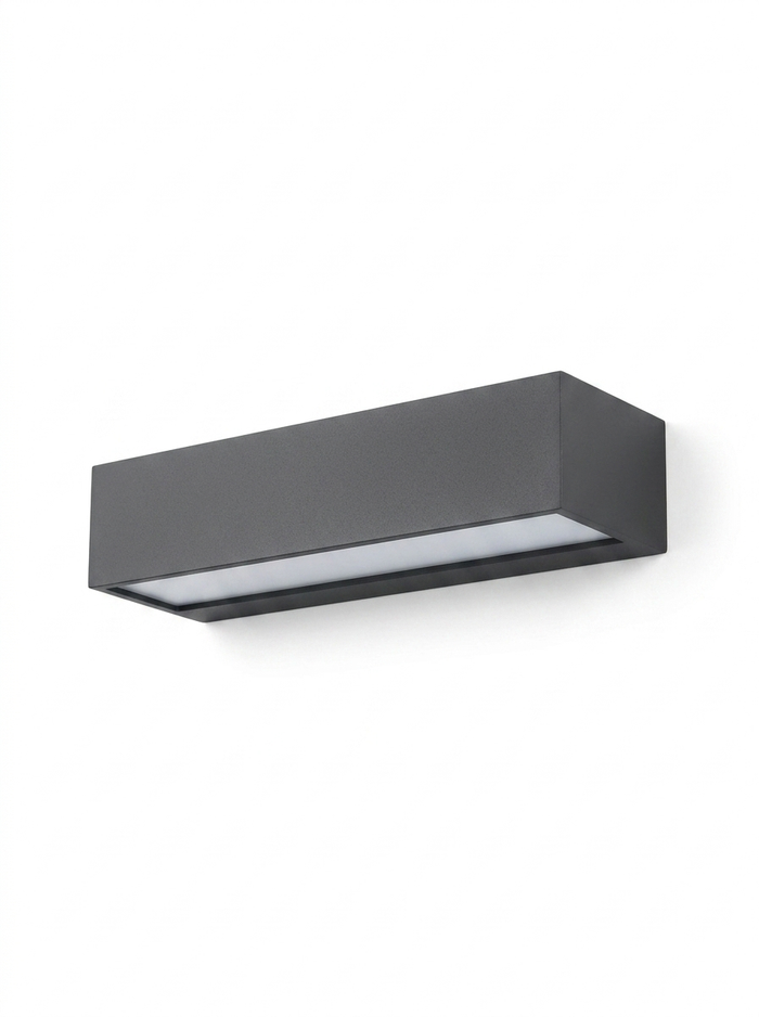 Luminara sleek outdoor wall light — studio white