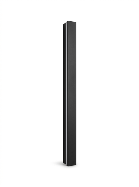 Minimalist linear outdoor wall sconce — studio white