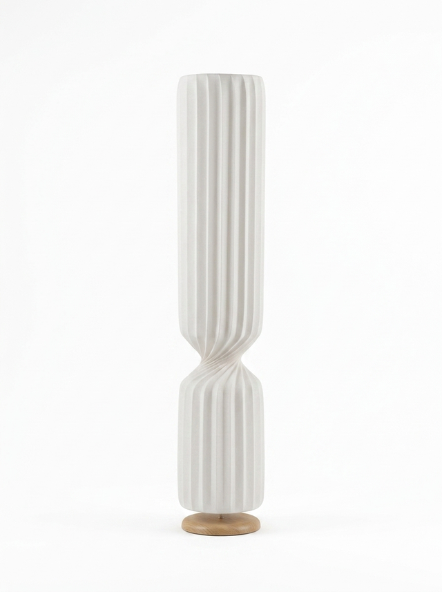 EiraStone modern floor lamp — studio white