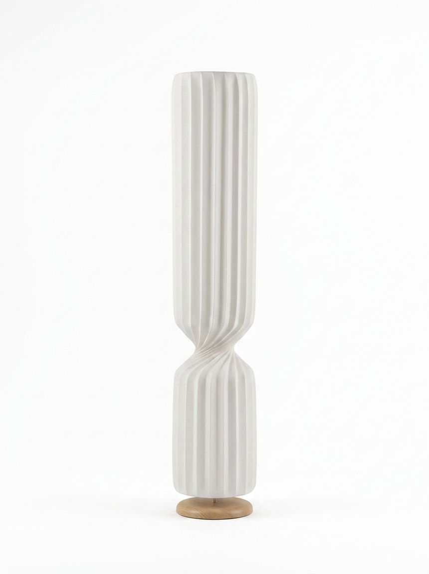 EiraStone modern floor lamp — studio white