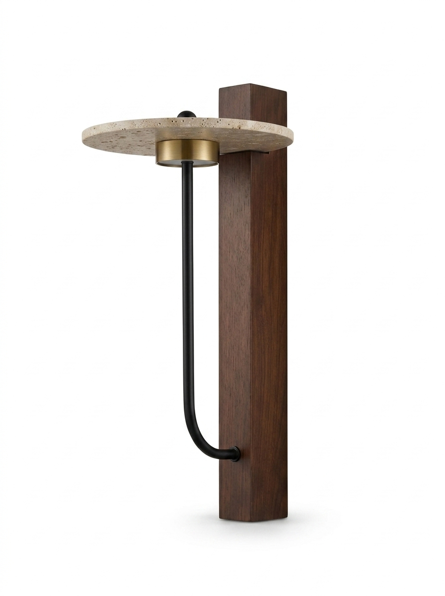 RuvoStone contemporary wall sconce — studio white