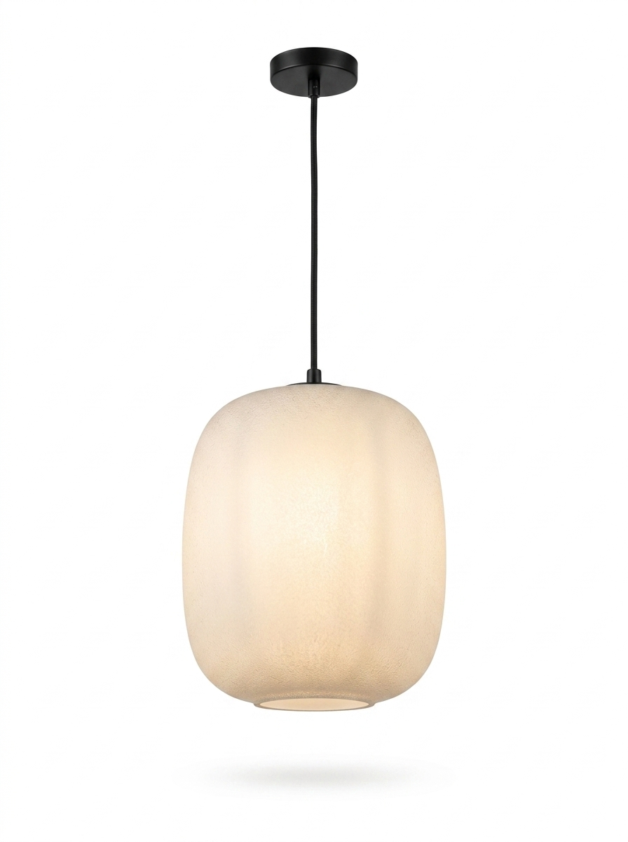 Waterproof outdoor hanging pendant light — studio white