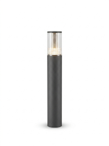 Modern waterproof LED cylinder garden pillar light — studio white