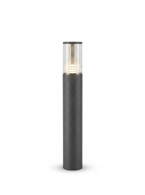Modern waterproof LED cylinder garden pillar light — studio white