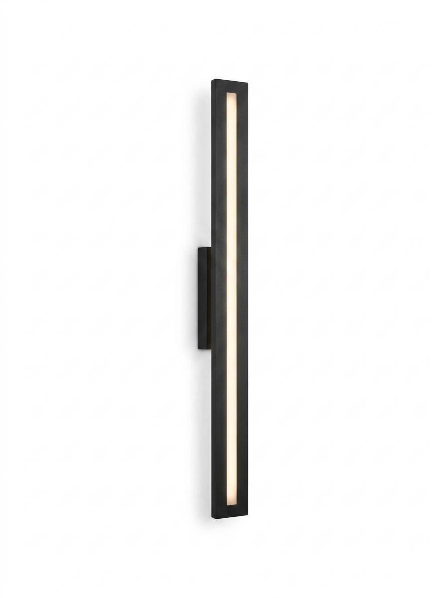 Waterproof modern LED long strip outdoor wall light — studio white