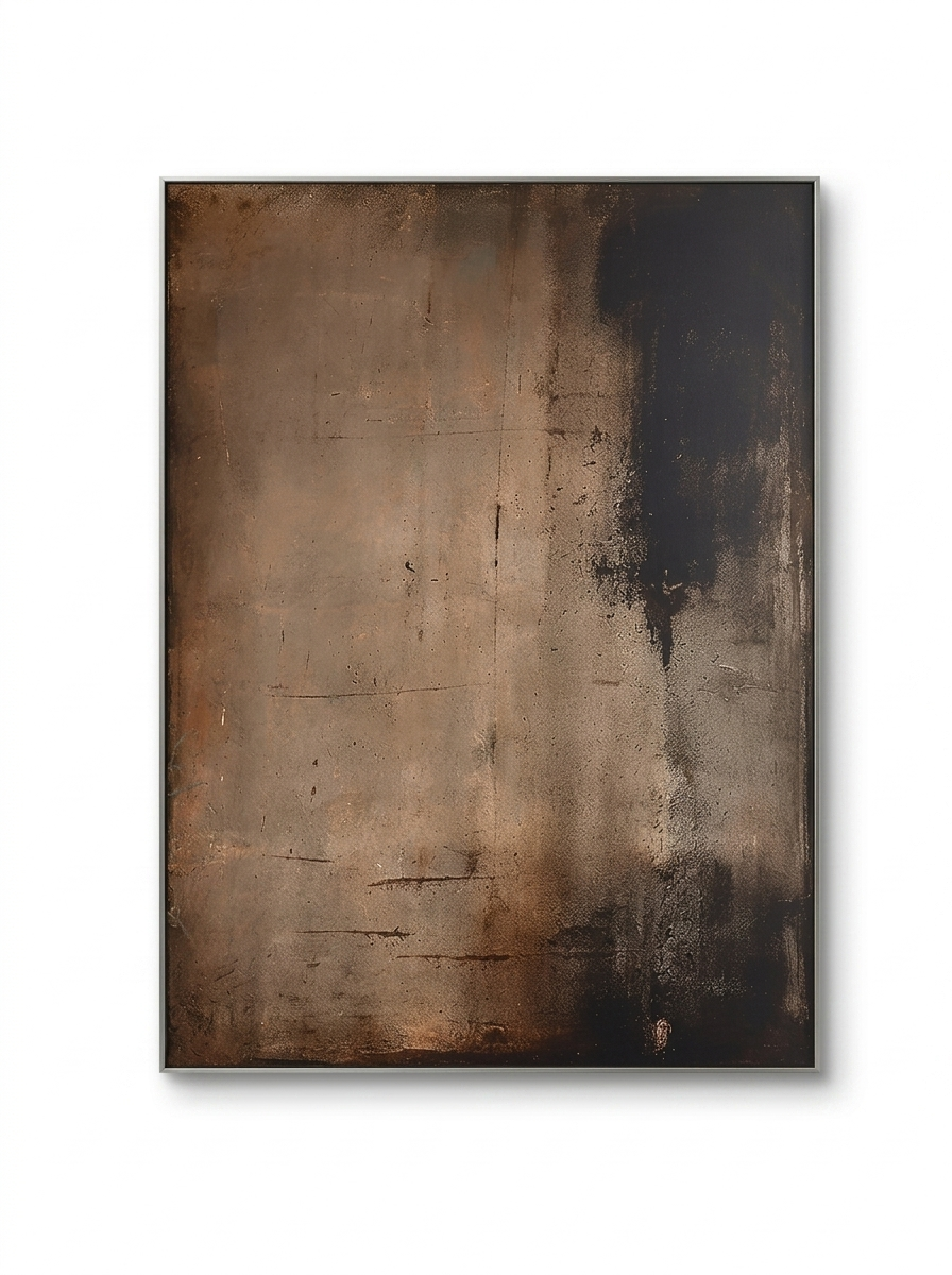 Wabi sabi abstract canvas print — studio white