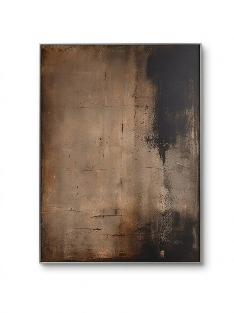 Wabi sabi abstract canvas print — studio white