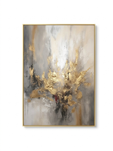 Abstract canvas print unique texture — studio white