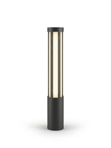 Modern LED bollard pathway light — studio white