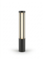 Modern LED bollard pathway light — studio white