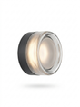 Auralux LED Flush Mount Wall Sconce Dimple Glass — studio white
