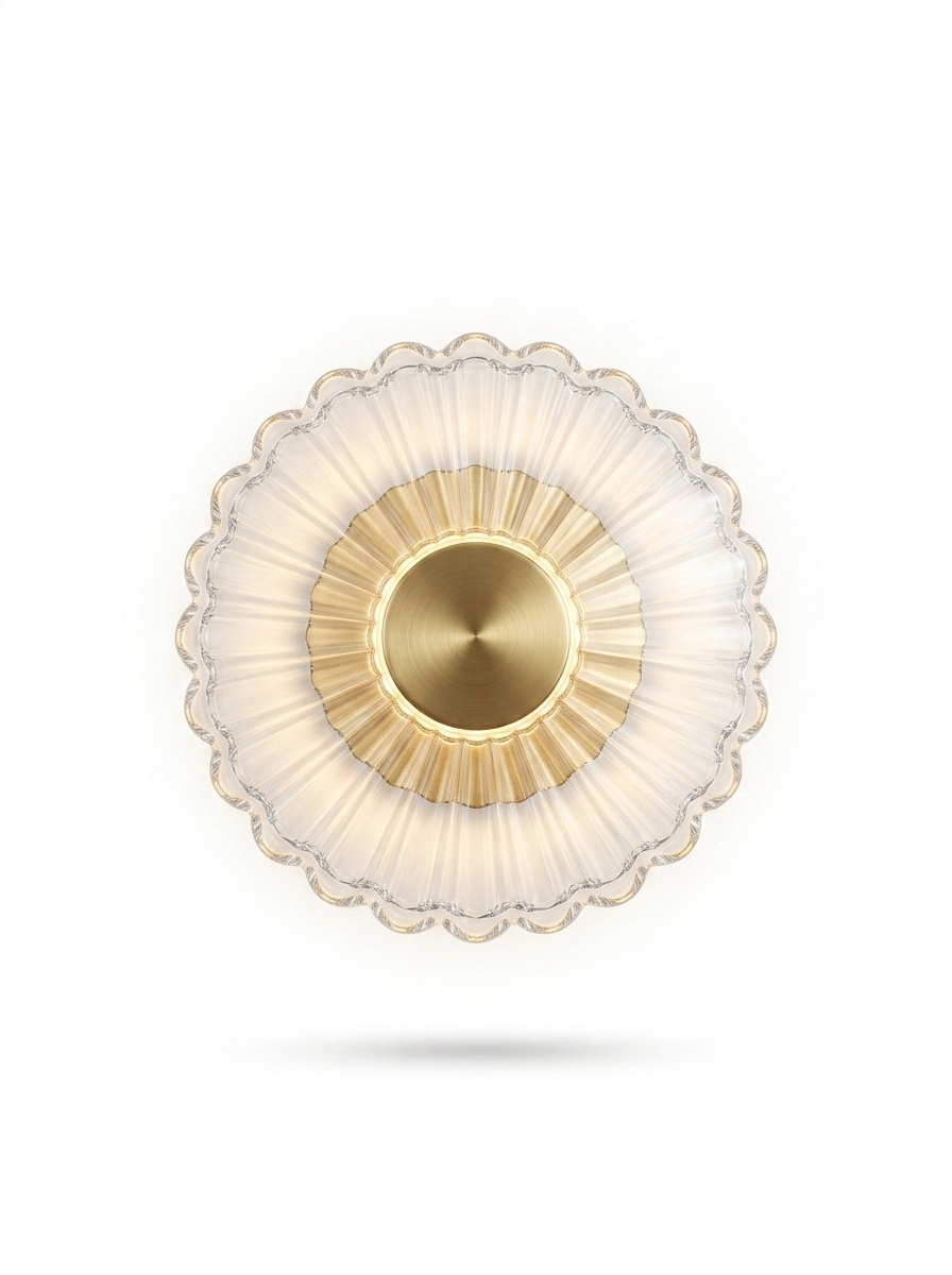 LED Bauhaus Glass Wall Lamp — studio white