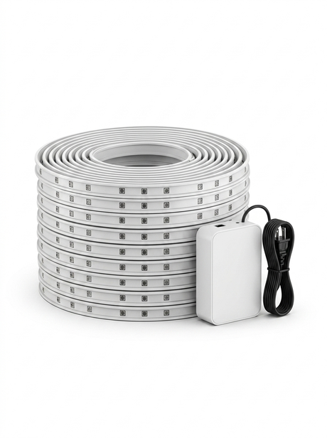 Permanent Outdoor RGBIC Smart Eave Lighting Kit — studio white