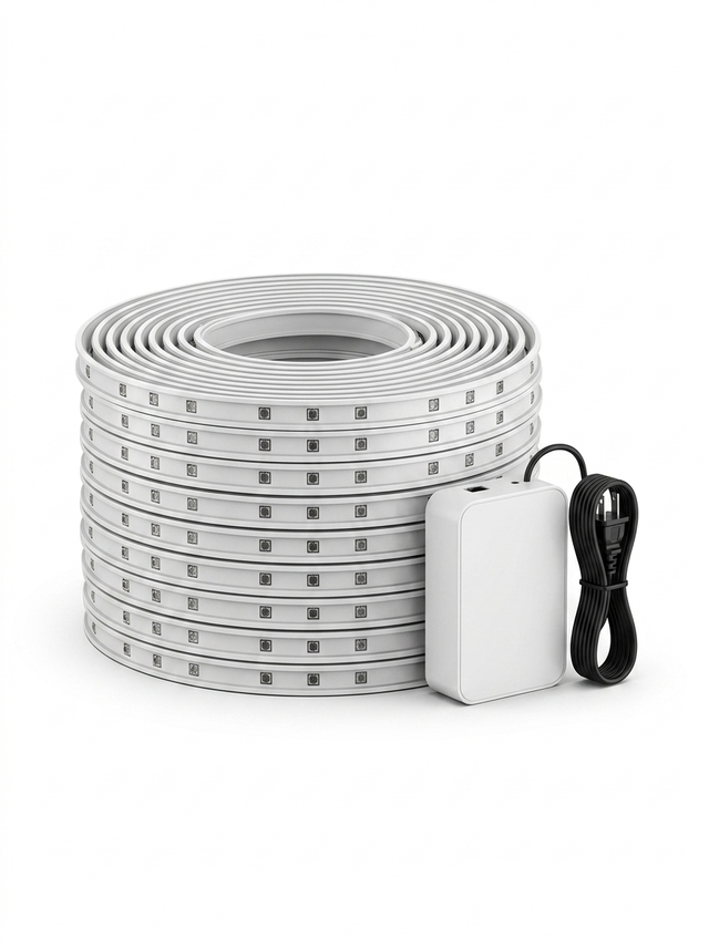 Permanent Outdoor RGBIC Smart Eave Lighting Kit — studio white