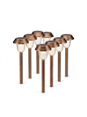 Solar Pathway Lights 8-Pack — studio white