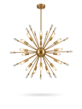 24-Light Crystal Sputnik Chandelier — studio white